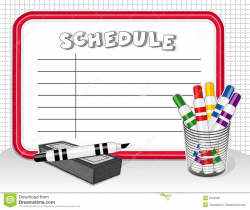 Fresh Schedule Clipart Design - Digital Clipart Collection