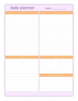 daily planner sheets printable - Free Printable Calendar ...