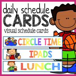 Daily Schedule Cards - Visual Schedule - The Super Teacher