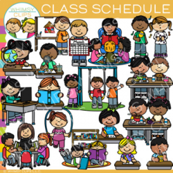 Class Schedule Clip Art {Whimsy Clips School Clip Art} by ...