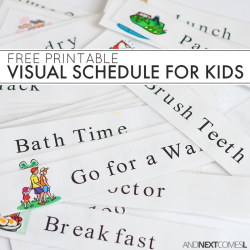 Free Printable Daily Visual Schedule | And Next Comes L