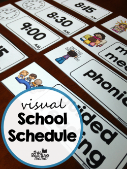 Visual School Schedule {Free!} - This Reading Mama