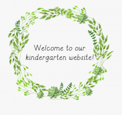 Welcome To Kindergarten - Watercolor Succulent Wreath Png ...