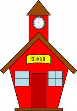 Free clip art of an old fashioned little red school house | Sweet ...