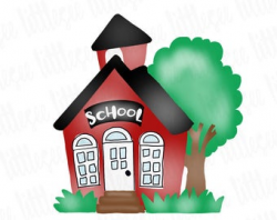 Schoolhouse stencil | Etsy