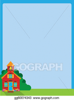 Vector Illustration - School house. EPS Clipart gg60074343 ...