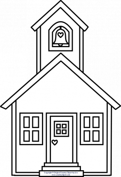28+ Collection of Schoolhouse Black And White Clipart | High quality ...