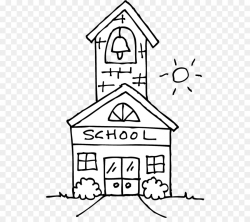 School Black And White clipart - School, House, Drawing ...