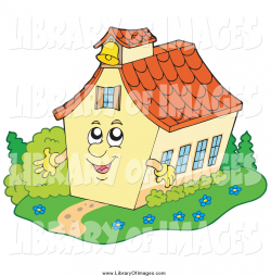 Clip Art of a Happy School House or Church by visekart - #1388