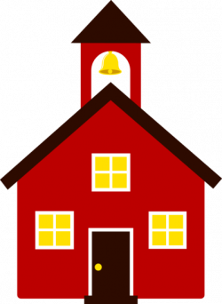 Free clip art of an old fashioned little red school house | Sweet ...