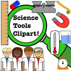 Science Clipart Set- Scientists and Tools