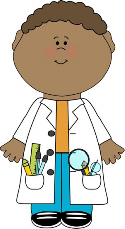 Child Scientist Clip Art Image - child scientist wearing a ...