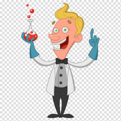Male scientist illustration, Cartoon Scientist Chemist ...