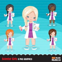 Science Clipart. Scientist Kids graphics laboratory school ...