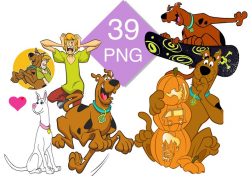 Scooby Doo Clipart bundle, Scooby Doo Clipart PNG files, Scooby Doo images  on transparent background