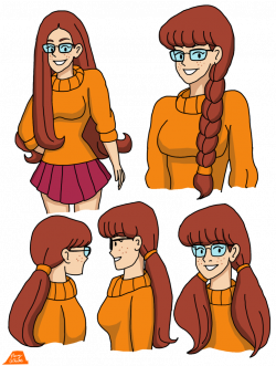 Velma With Long Hairstyles by PerryWhite on DeviantArt