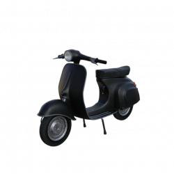 Classic Scooter Black, Classic, Scooter, Vehicle PNG and PSD File ...