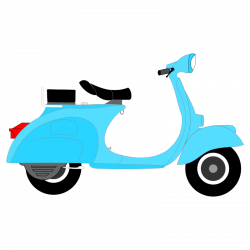 Scooter Moped Motorcycle Vespa Clip art - Bear Flying Plane Cartoon ...