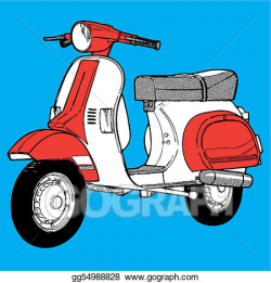 EPS Illustration - Scooter . Vector Clipart gg54988828 - GoGraph