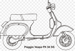 Black And White Frame clipart - Motorcycle, Scooter, Drawing ...