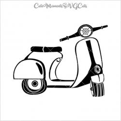 Scooter SVG Bundle, Moto Scooter Cut File, SVG Cutting File, Silhouette,  cricut, clipart digital download svg, eps, dxf, png, Silhouette