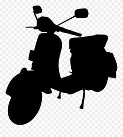 5 Scooter Moped Silhouette - Moped Silhouette Clipart ...