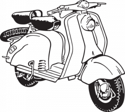 136RA - Scooter | Clip Art from OldCuts.co | Pinterest | Multiple ...