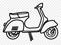 Vespa - Scooter Clipart (#3193212) - PinClipart