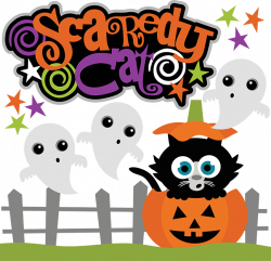 Scaredy Cat SVG halloween svg files ghost svg file halloween svg ...