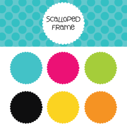 Scalloped Frame Free Download- 300 dpi png files | Hollen Zoo Design ...