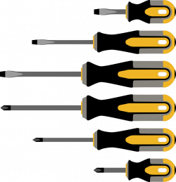 Clipart - Different screwdrivers