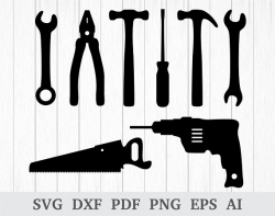 Tools SVG, Tools Clipart, Tools Vector, Hammer SVG ...