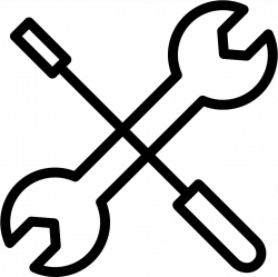Crossed Wrench And Screwdriver Svg Png Icon Free Download (#14757 ...