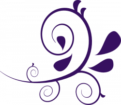 Flower Swirl Clip Art | Purple Swirl Without Dots clip art - vector ...