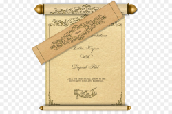 Wedding Party Invitation clipart - Paper, Wedding, Scroll ...