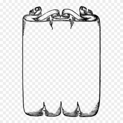 Scroll Clipart Border Png Scroll Border Transparent - Page ...