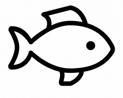 Seafood Drawing Basic - Simple Fish Clipart Black And White ...