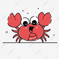 Happy Crab Free Illustration, Cute Little Crab PNG ...