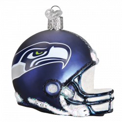 Seattle Seahawks Helmet 72917 Old World Christmas Ornament