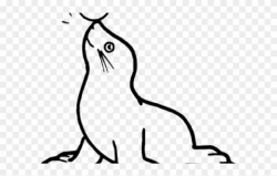 Leopard Seal Clipart Aquatic Animal - Template Of A Seal ...