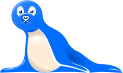 Free Blue Seal Clipart - Clipart Picture 1 of 1