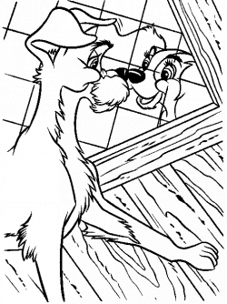 Lady-and-the-Tramp Coloring Page - Print Lady-and-the-Tramp pictures ...
