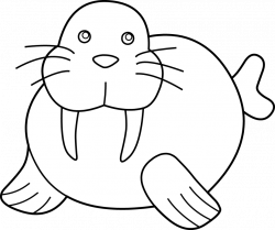 Seal Clipart Black And White | Letters Format