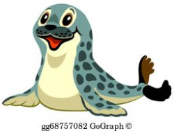 Baby Seal Clip Art - Royalty Free - GoGraph