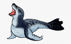 Seal Clipart Leopard Seal - Leopard Seal Png #291055 - Free ...