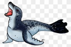 Seal Clipart Leopard Seal - Leopard Seal Drawing - Png ...