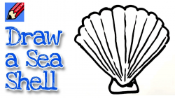 How to draw a Sea Shell Real Easy - for kids and beginners