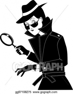 EPS Vector - Secret agent clip-art. Stock Clipart ...