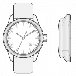 Soyuz B.T.O. Automatic White Watch / Fairing / Brushed metal 22 – M ...