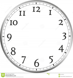 Free Clip Art Picture Of A Clock Face Without Hands | School ...